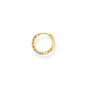 Thomas Sabo Single Hoop Earring Colourful Stones Gold 