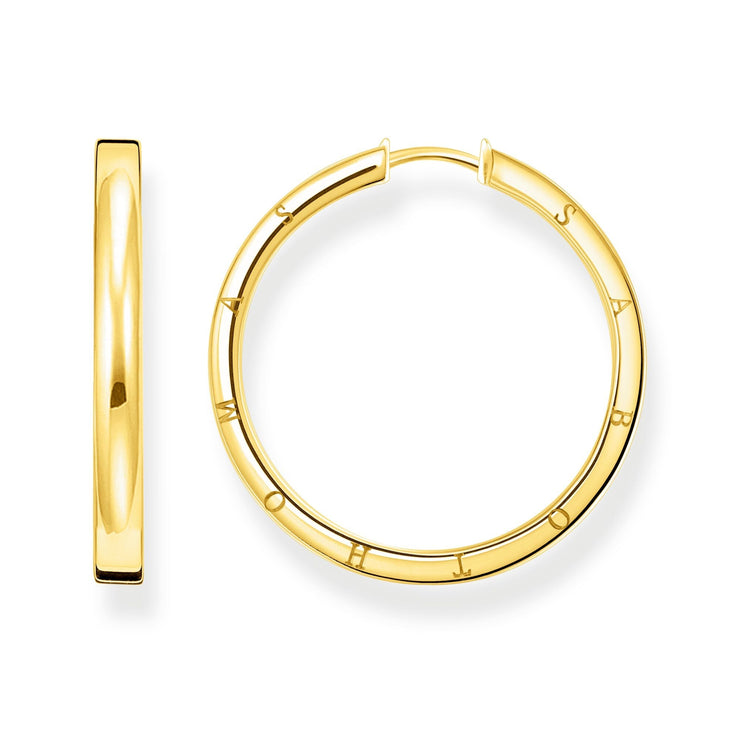 Hoop earrings large gold