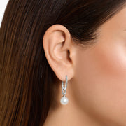 Thomas Sabo Hoop earrings links and pearls silver