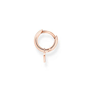 Thomas Sabo Single hoop earring with heart pendant rose gold