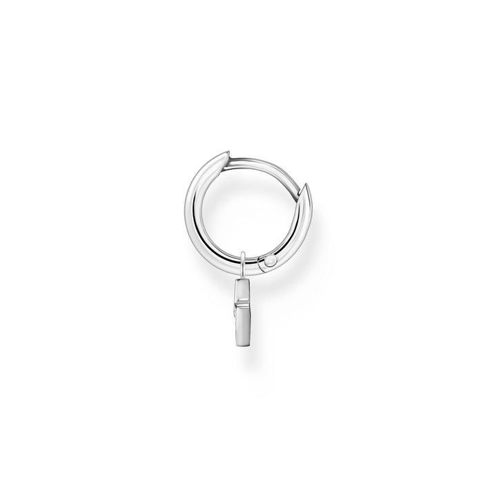 Thomas Sabo Single hoop earring with flash pendant silver