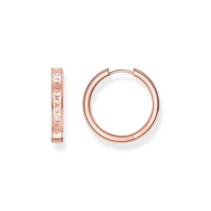 Sparkling Circles Rose Gold 1984 Earrings | The Jewellery Boutique