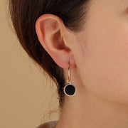 Bronzallure Stone Disc Charm Earrings