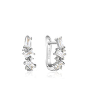 Ania Haie Cluster Huggie Earrings - Silver