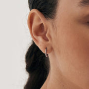 Silver Huggie Hoop Earrings | The Jewellery Boutique