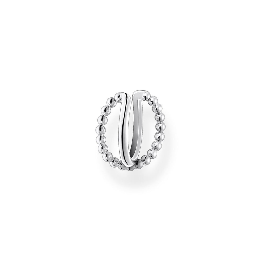 Nove25 Orecchino Singolo Earcuff Palline Tre Giri Argento Nove25 Orecchino Singolo Earcuff Palline Tre Giri Argento