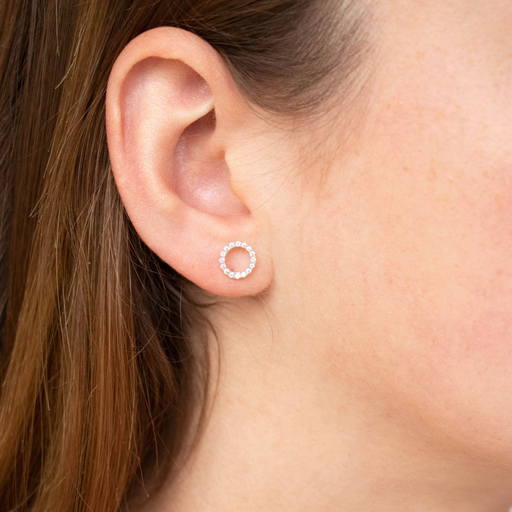 Diamond Fashion Earrings with 0.20ct Diamonds in 9K White Gold - EF-5954-W