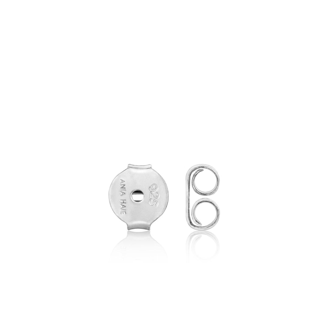 Ania Haie Silver Tidal Turquoise Double Stud Earrings 