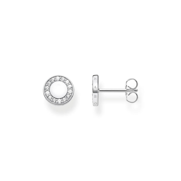 SPARKLING CIRCLES SILVER EARRINGS | The Jewellery Boutique
