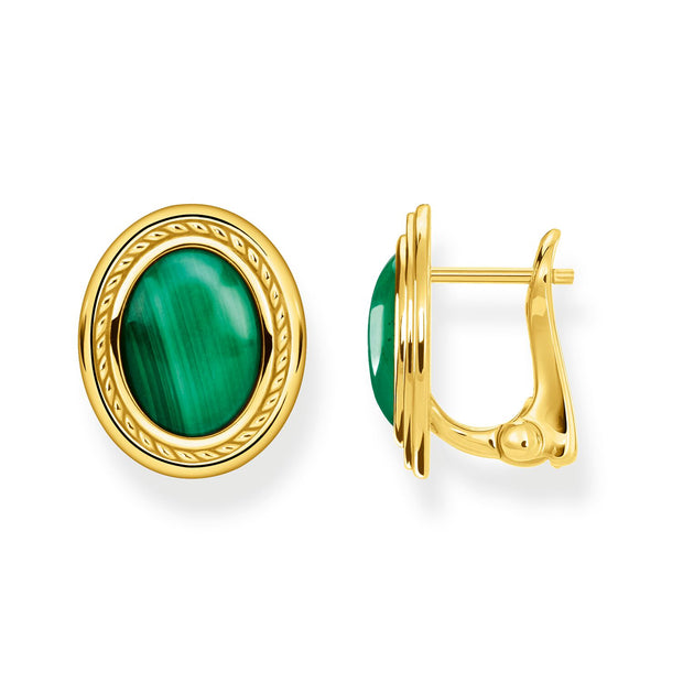 Thomas Sabo Ear Studs Green Stone 