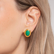 Thomas Sabo Ear Studs Green Stone 