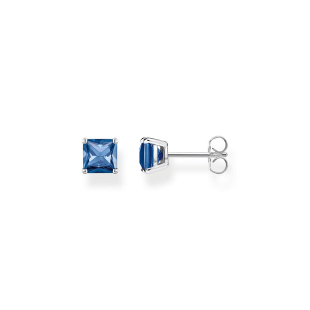 Ear Studs Blue Stone Silver | The Jewellery Boutique