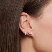 Thomas Sabo Ear studs pearls and white stones silver