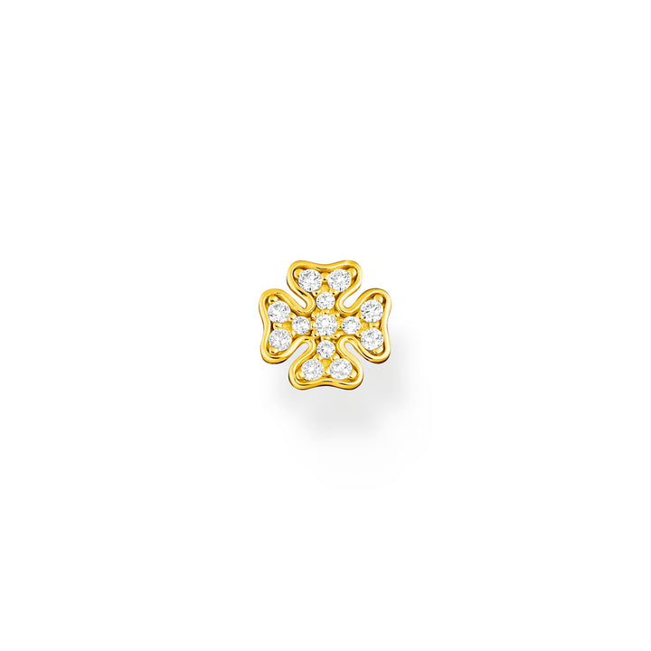 Thomas Sabo Single ear stud cloverleaf gold