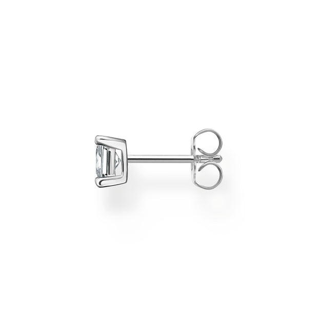 Thomas Sabo Single ear stud white stone silver