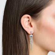 Earrings with winter sun rays silver | The Jewellery Boutique
