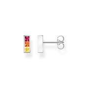 Ear Studs Colourful Stones Silver | The Jewellery Boutique
