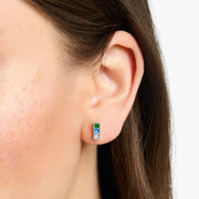 Ear Studs Colourful Stones Silver | The Jewellery Boutique