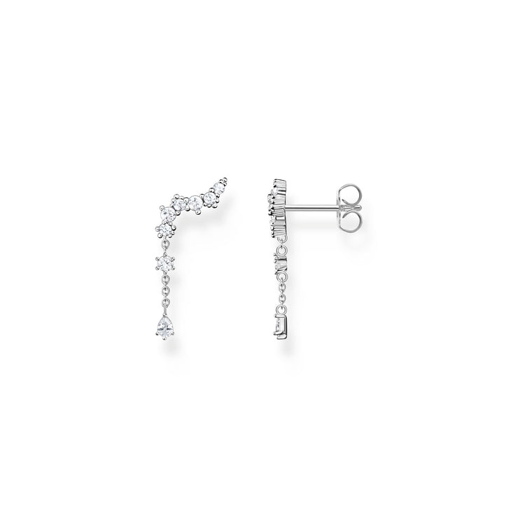 Ear climber ice crystals silver | The Jewellery Boutique