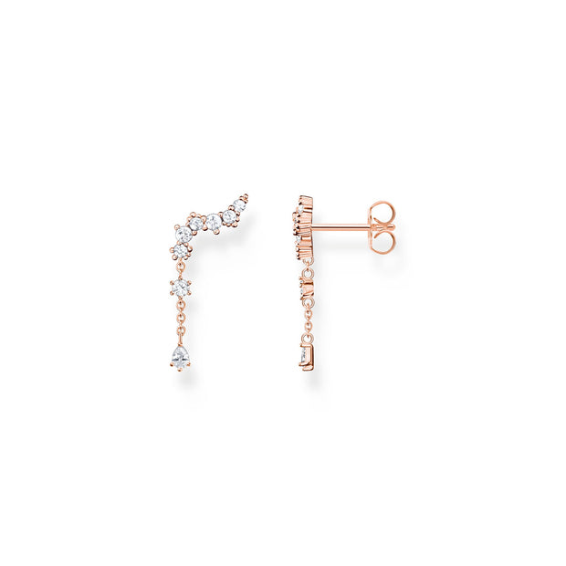 Ear climber ice crystals rose gold | The Jewellery Boutique