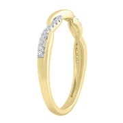 Diamond Ring with 0.07ct Diamonds in 9K Yellow Gold