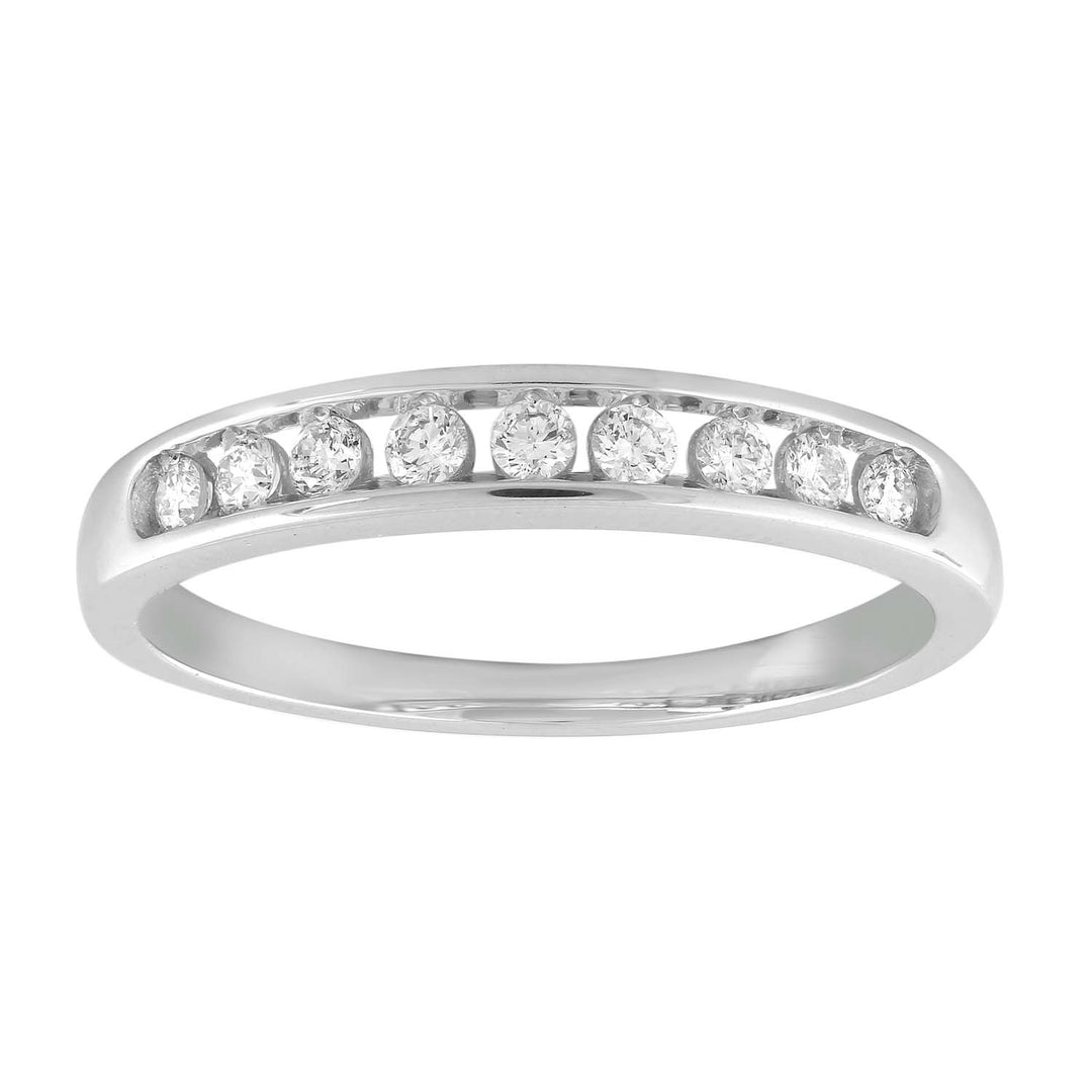 Ring with 0.2ct Diamond in 9K White Gold