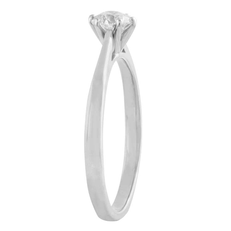 Diamond Solitaire Ring with 0.50ct Diamonds in 18K White Gold