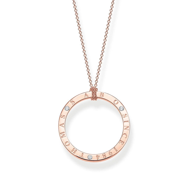 SPARKLING CIRCLES ROSE GOLD TS 1984 NECKLACE | The Jewellery Boutique