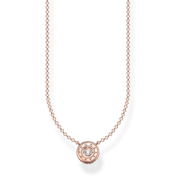 SPARKLING CIRCLES ROSE GOLD NECKLACE | The Jewellery Boutique