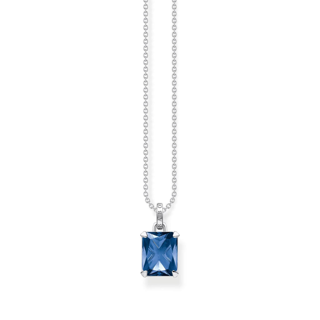 Necklace with deals light blue stone