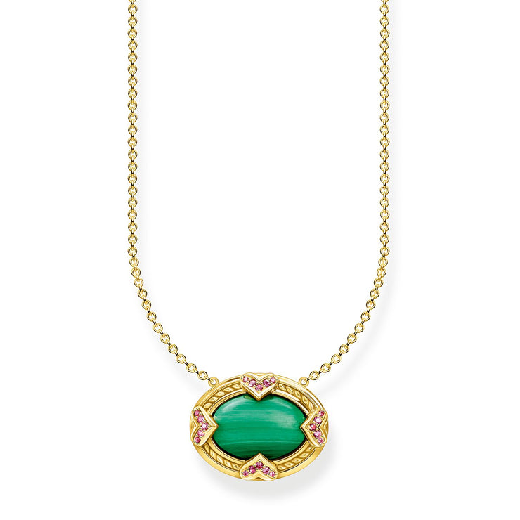 Thomas Sabo Necklace Green Stone 