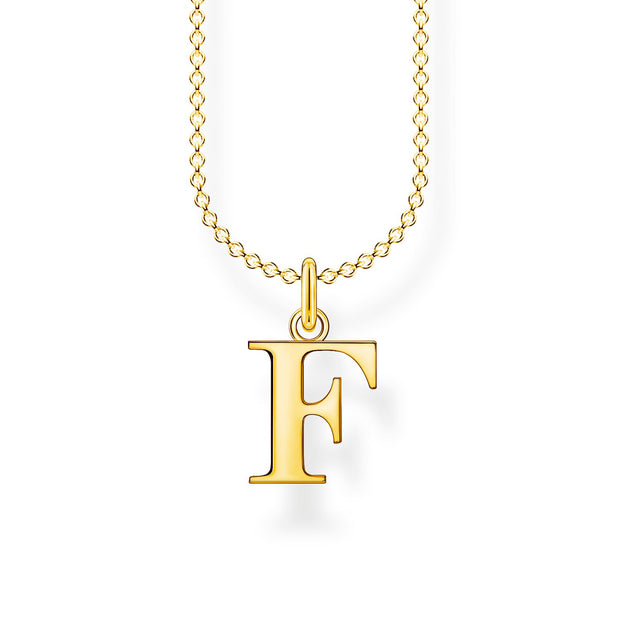Thomas Sabo Necklace Letter F Gold 