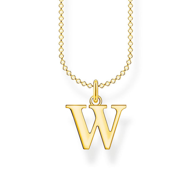 Thomas Sabo Necklace Letter W Gold 