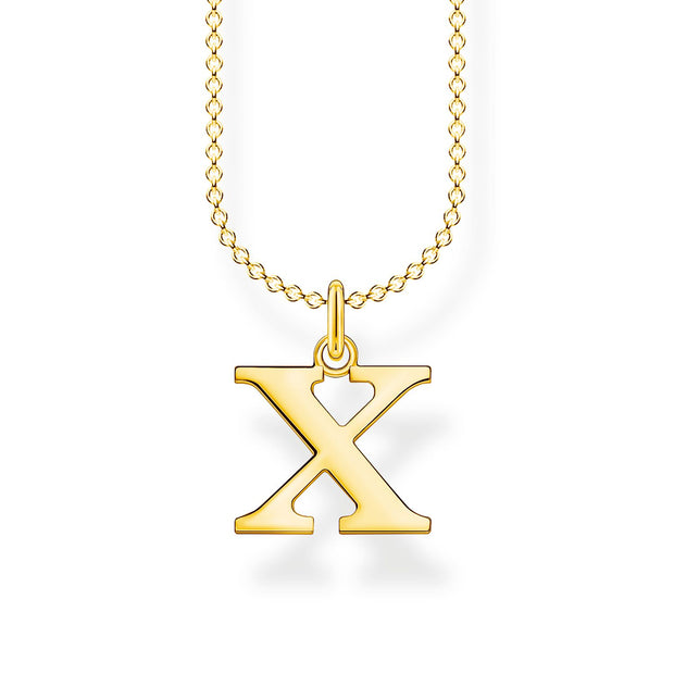Thomas Sabo Necklace Letter X Gold 