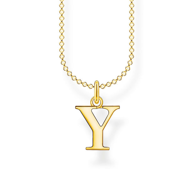 Thomas Sabo Necklace Letter Y Gold 