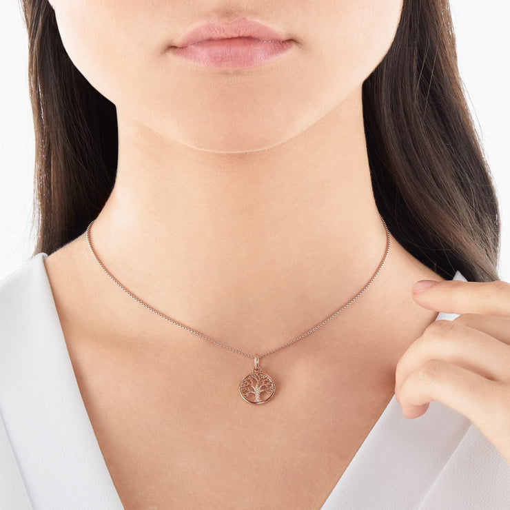 Thomas Sabo Necklace Tree Of Love Rose Gold 