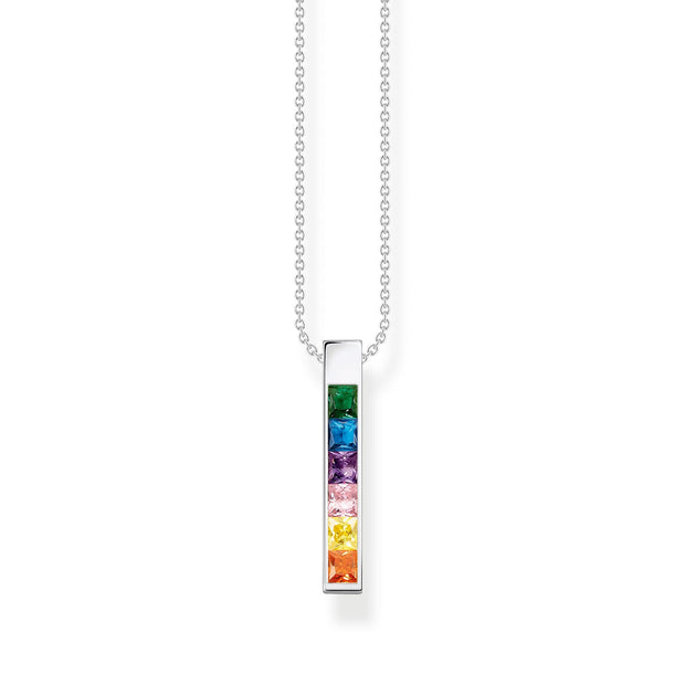 Necklace Colourful Stones Silver | The Jewellery Boutique