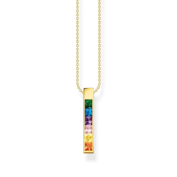 Necklace Colourful Stones Gold | The Jewellery Boutique