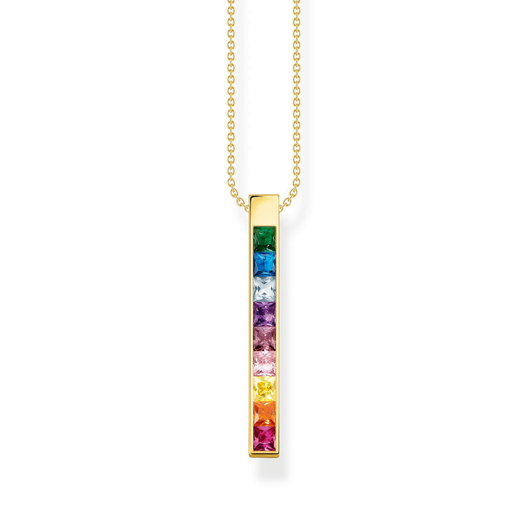 Necklace Colourful Stones Gold | The Jewellery Boutique