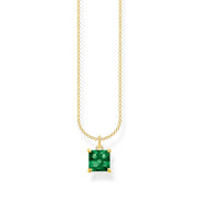 Gold Necklace with Green Stone | The Jewellery Boutique