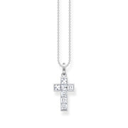 Heritage Cross White Stones Necklace | The Jewellery Boutique