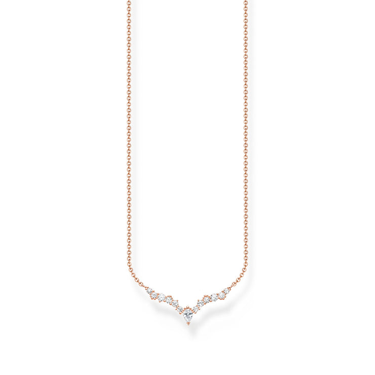 Necklace ice crystals rose gold | The Jewellery Boutique