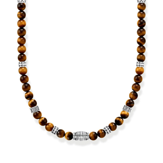 Rebel Tiger's Eye Bead Necklace | The Jewellery Boutique