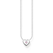 Pink Stone Heart Necklace | The Jewellery Boutique