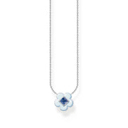 Blue Stone Flower Necklace | The Jewellery Boutique