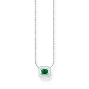 Octagon Green Stone Necklace | The Jewellery Boutique