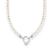 Silver Pearl Charm Necklace | The Jewellery Boutique