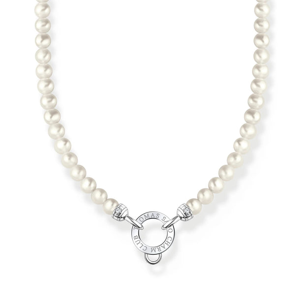 Silver Pearl Charm Necklace | The Jewellery Boutique