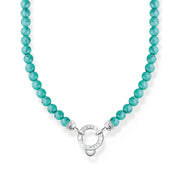TURQUOISE BEADS CHARM NECKLACE | The Jewellery Boutique