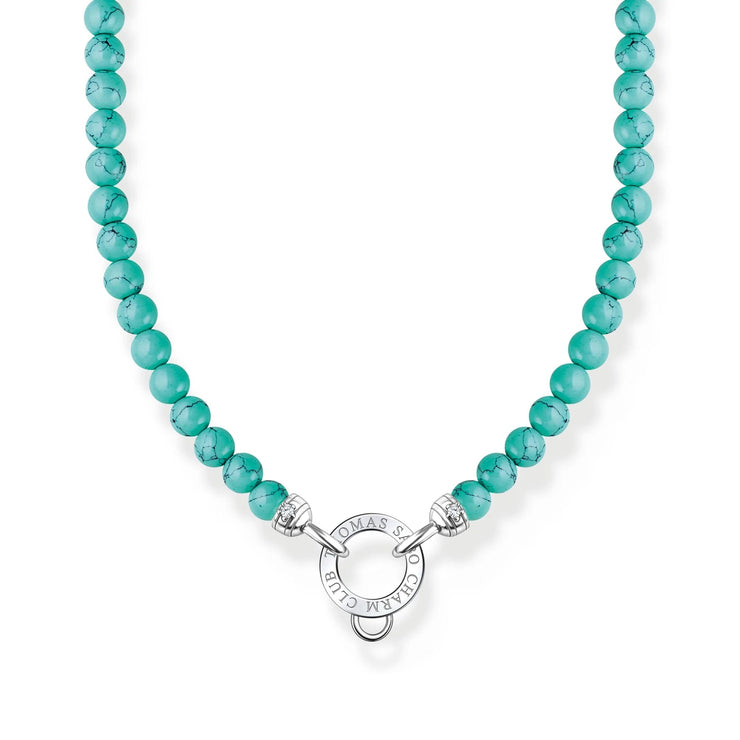 TURQUOISE BEADS CHARM NECKLACE | The Jewellery Boutique